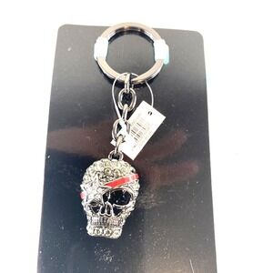 Kalifano Bling Skeleton Key Chain Purse Bag Charm Crystal